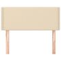 Voir la diapositive 3 : VIDAXL Tete de lit Creme 80x5x78/88 cm Tissu