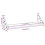 Voir la diapositive 6 : VIDAXL Etageres murales 2 pcs chene sonoma 60x15x15,5 cm