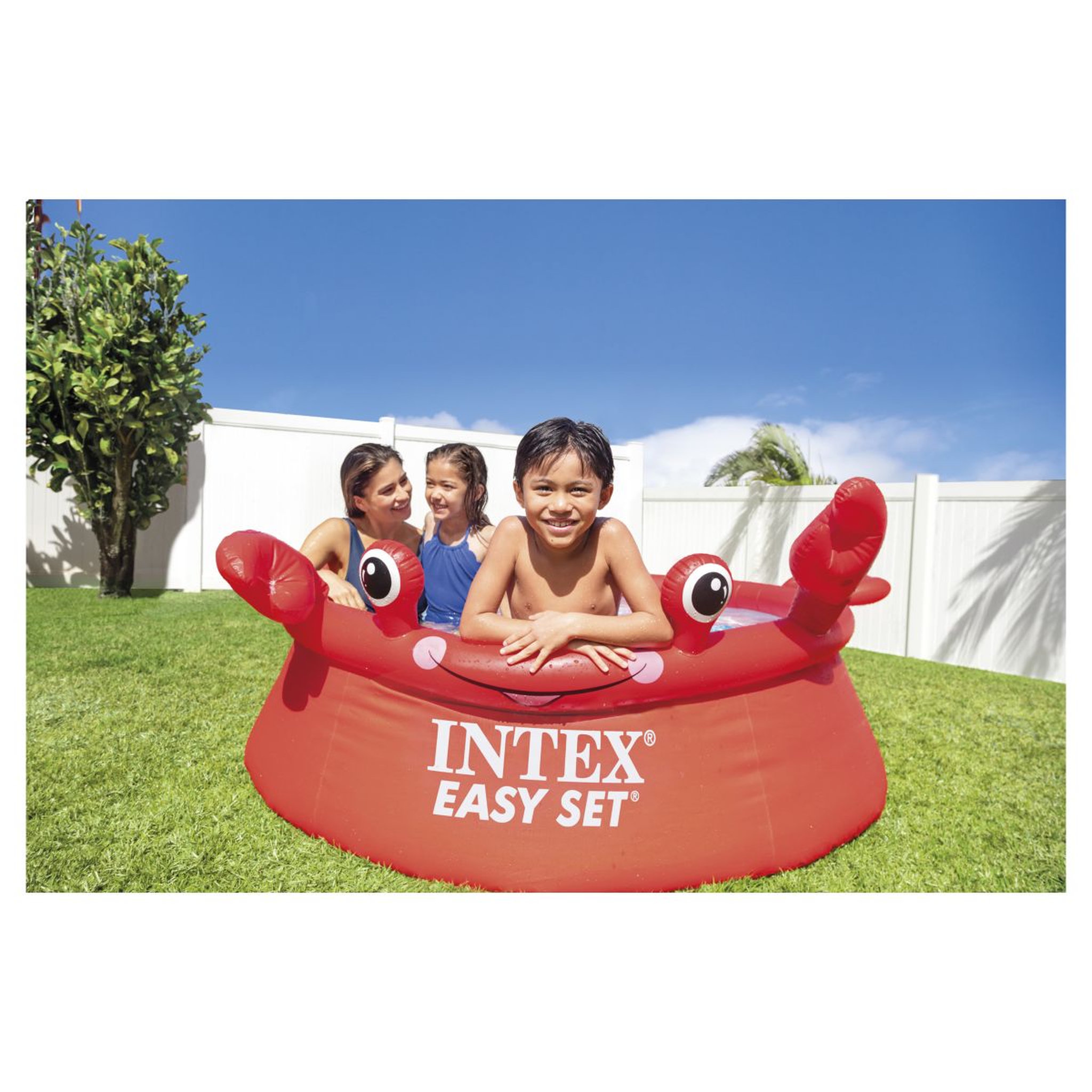 INTEX Piscine autoportée ronde - 1,82 m x 0,51cm - EASY SET CRABE