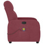Voir la diapositive 4 : VIDAXL Fauteuil de massage inclinable Rouge bordeaux Tissu