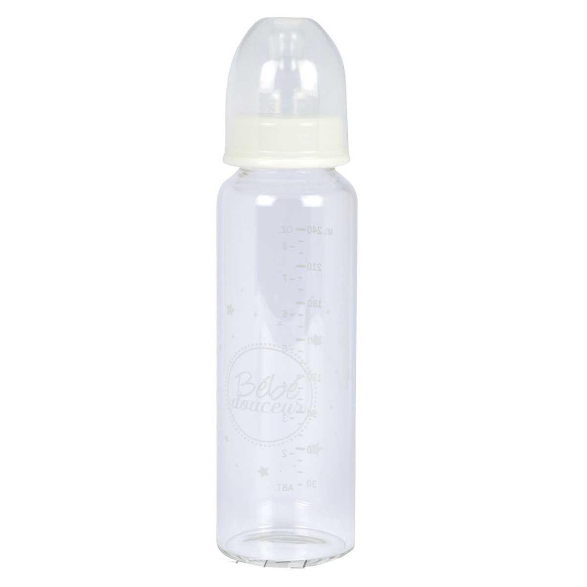 Paris Prix Biberon pour Bébé  Col Étroit  240ml Transparent