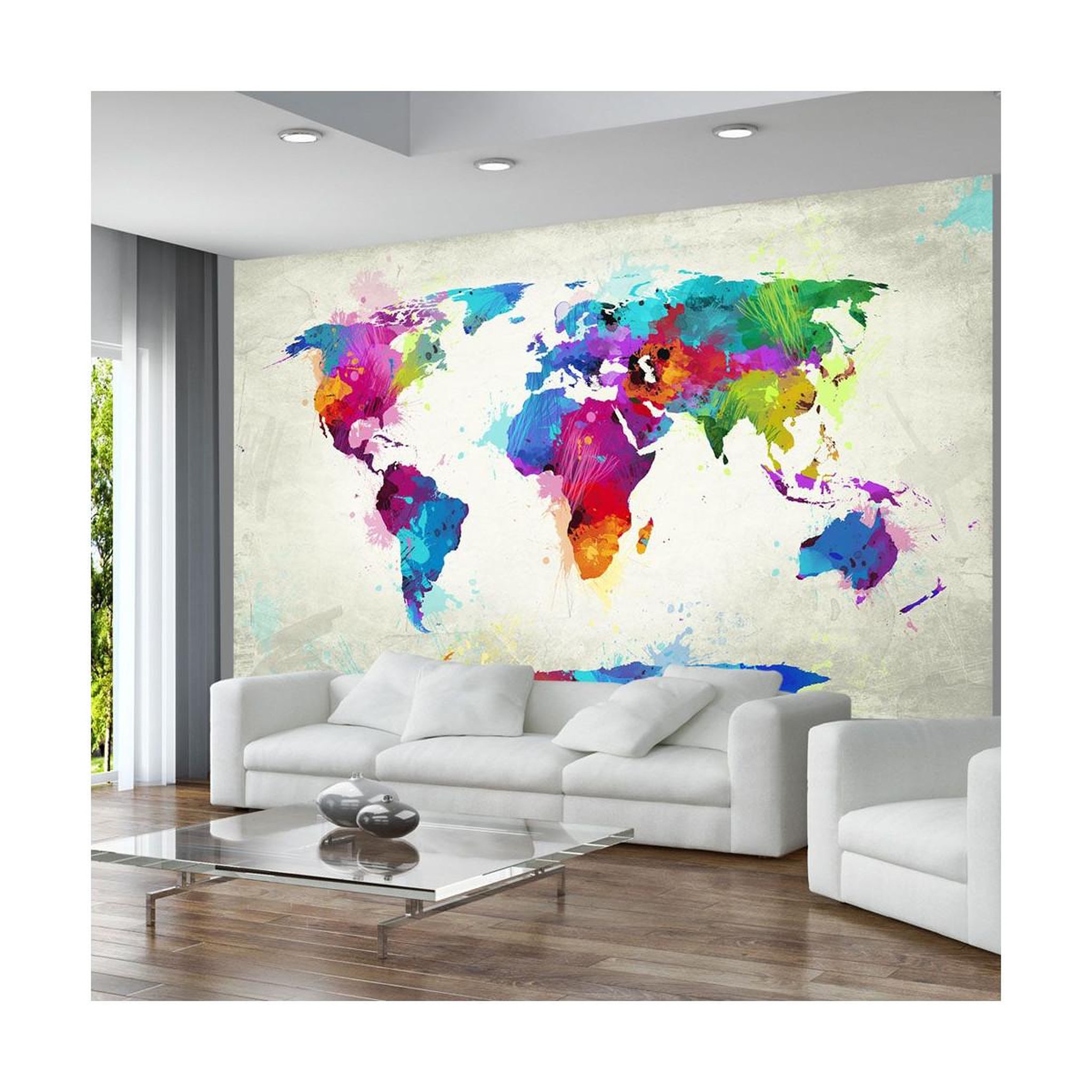 Paris Prix Papier peint  the map of happiness ii  450x270cm