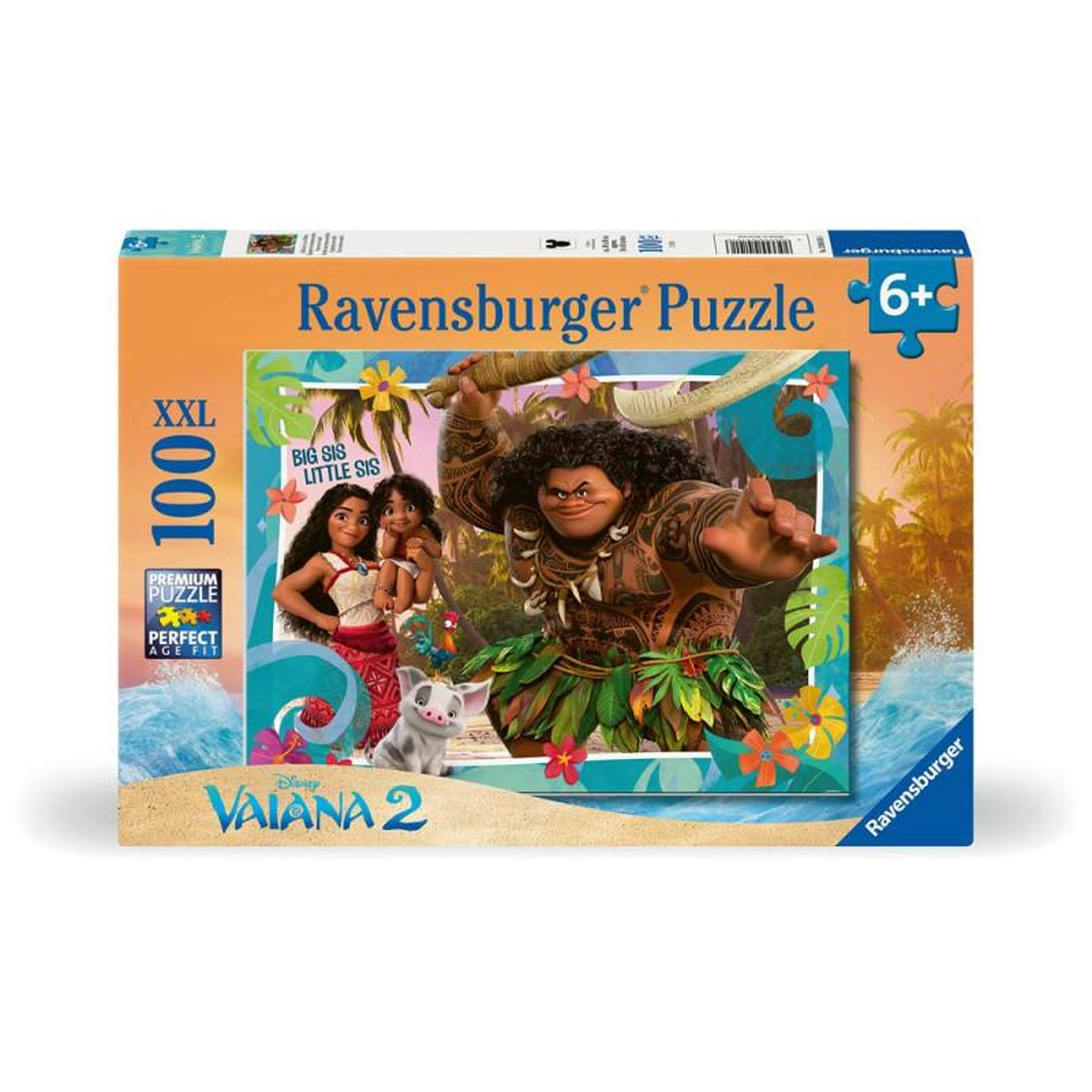 RAVENSBURGER Puzzle 100 pièces XXL Disney Vaiana 2 Explorer de nouveaux mondes – Enfants dès 6 ans – Univers Disney –  Ravensburger