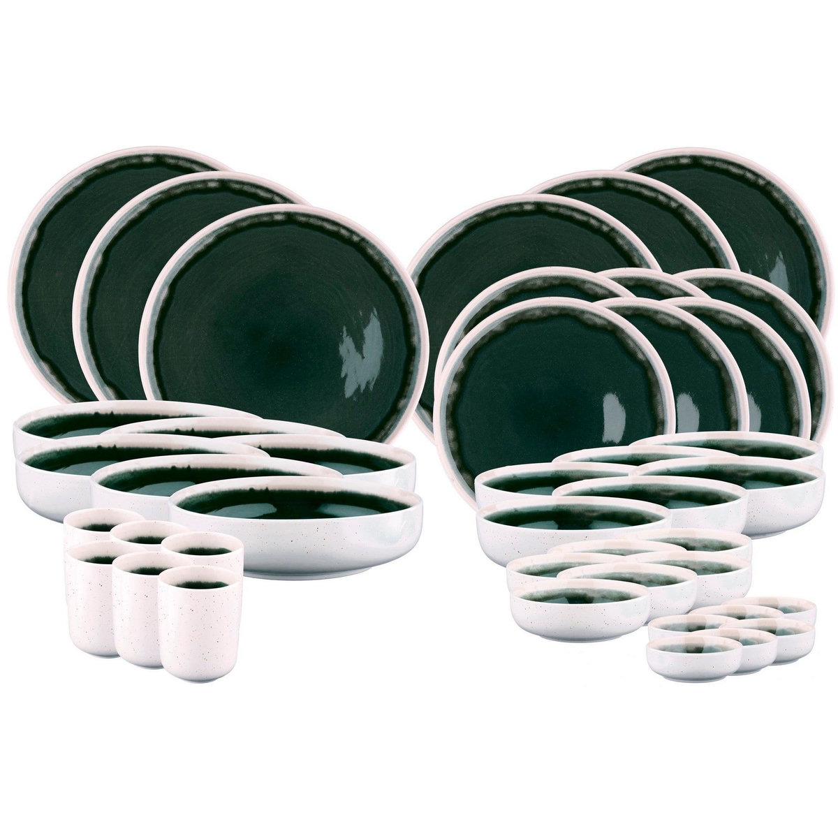 BJORN Service Complet OXYGEN - 42 pièces - Vert de gris