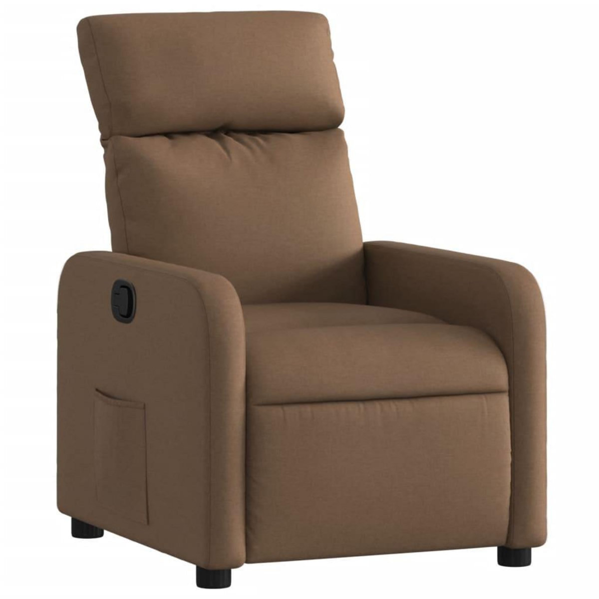 VIDAXL Fauteuil inclinable Marron Tissu