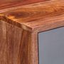Voir la diapositive 5 : VIDAXL Buffet gris 120x30x55 cm bois massif