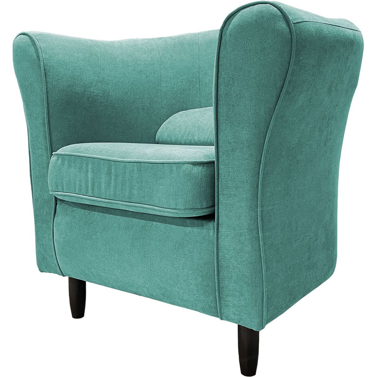 Fauteuil club vintage  tissu polyester MATEO