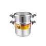 Voir la diapositive 2 : ACTUEL Couscoussier inox 24 cm 8 litres