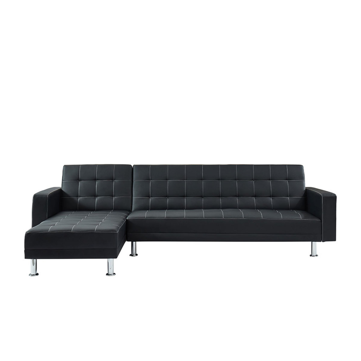 Canapé d'angle convertible réversible 4 places simili LUXOR XXL