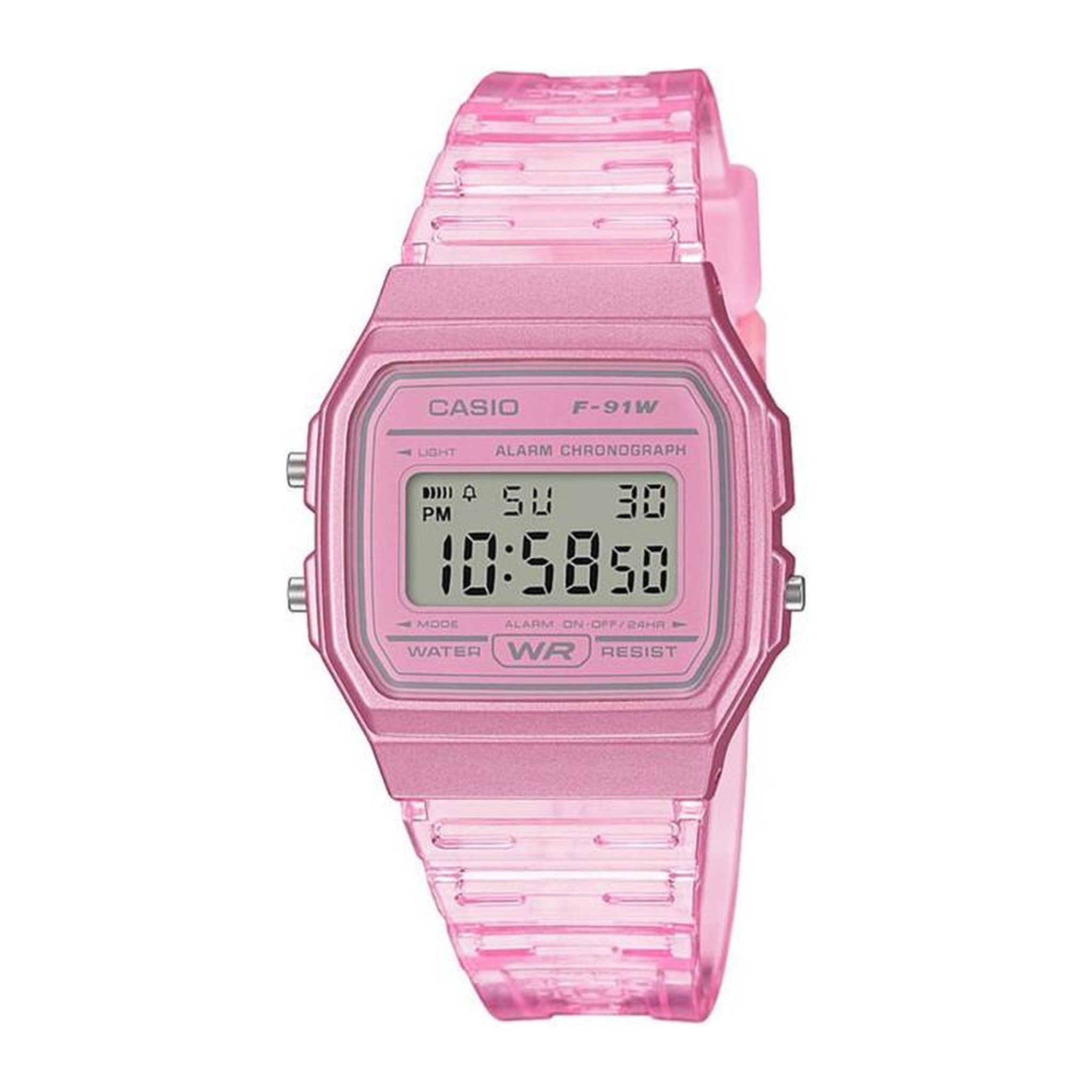 CASIO CASIO Collection Montre F-91WS-4EF chrono, alrame, calendrier auto