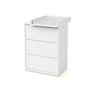 Voir la diapositive 2 : WEBABY Commode 3 tiroirs bois avec plan a langer 50 cm