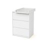 Voir la diapositive 2 : WEBABY Commode 3 tiroirs bois avec plan a langer 50 cm