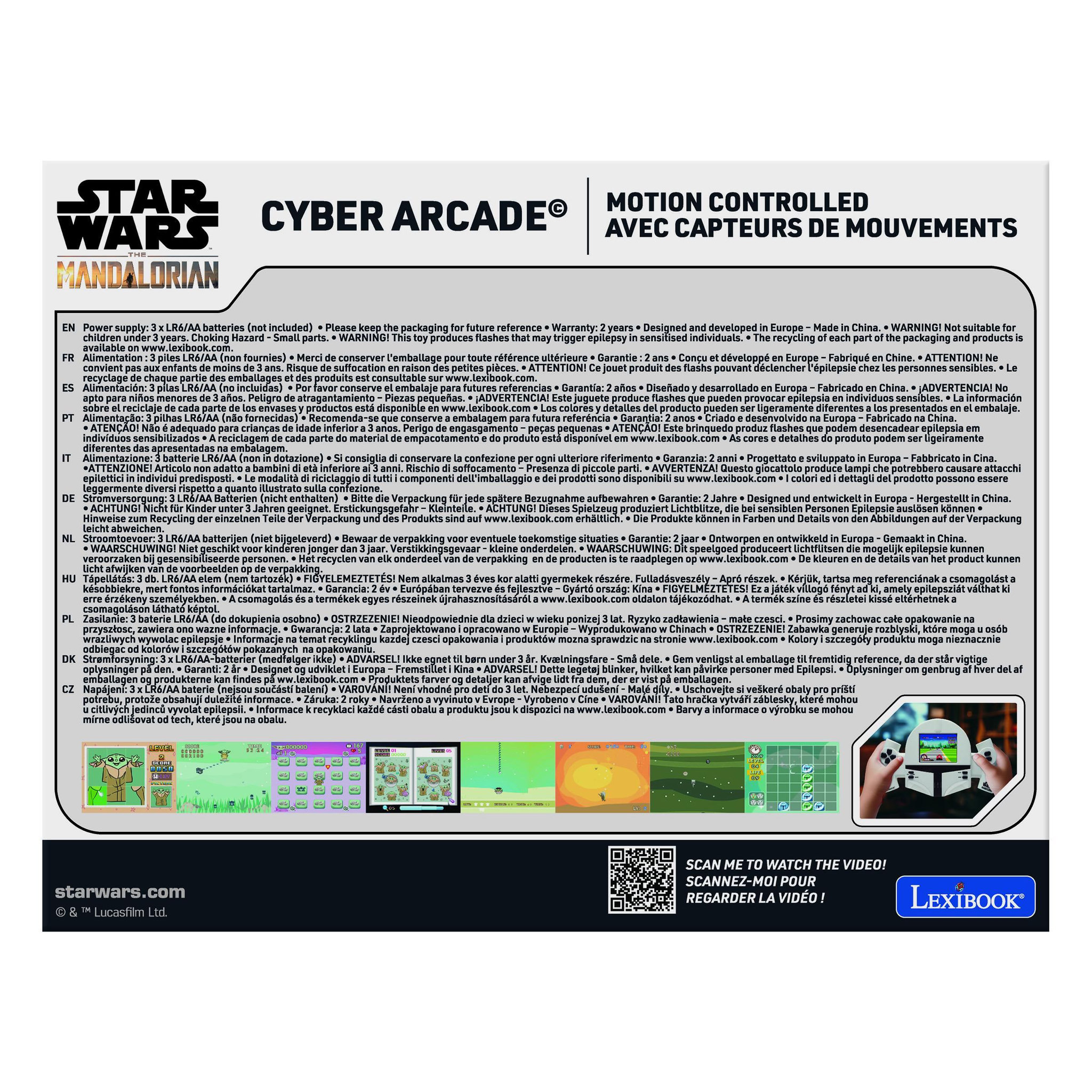 Voir la diapositive 3 : Lexibook Console Portable Star Wars avec contrôle gestuel