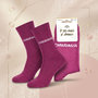 Voir la diapositive 4 : OZABI Chaussettes Femme Lurex Message Humoristique