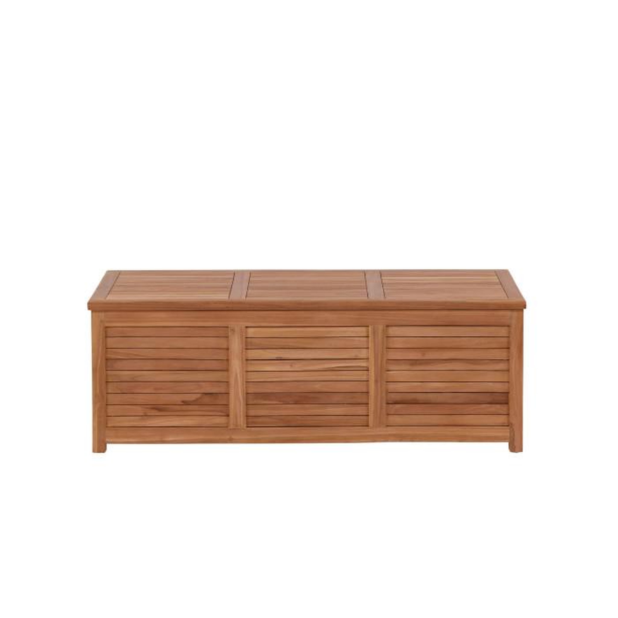 Voir la diapositive 2 : Paris Prix Coffre de Jardin en Teck  Trento  46cm Naturel