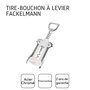 Voir la diapositive 4 : Fackelmann Tire-bouchon à levier blanc avec décapsuleur Fackelmann Bar Concept