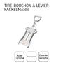 Voir la diapositive 4 : Fackelmann Tire-bouchon à levier blanc avec décapsuleur Fackelmann Bar Concept