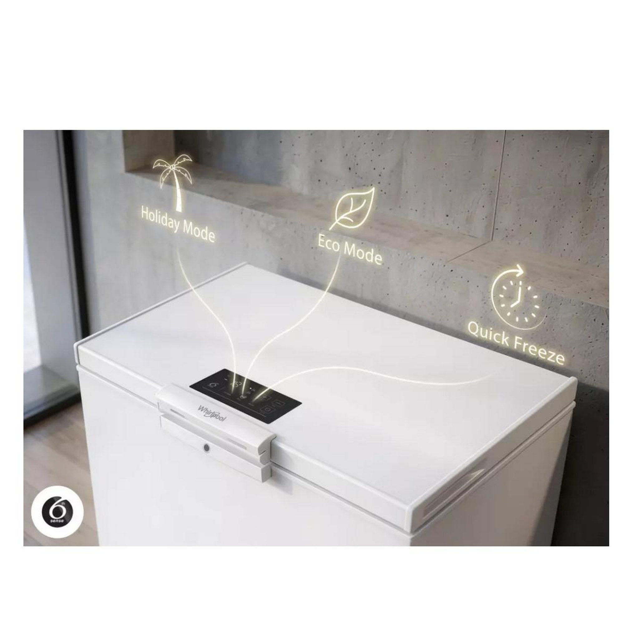 Voir la diapositive 6 : Whirlpool Congélateur coffre 133cm 371l - w3rhs37ew2