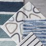 Voir la diapositive 5 : GUY LEVASSEUR Tapis de bain déco géométrique en coton tufté 50x80cm