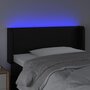 Voir la diapositive 4 : VIDAXL Tete de lit a LED Noir 93x16x78/88 cm Similicuir