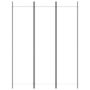 Voir la diapositive 3 : VIDAXL Cloison de separation 3 panneaux Blanc 150x200 cm Tissu