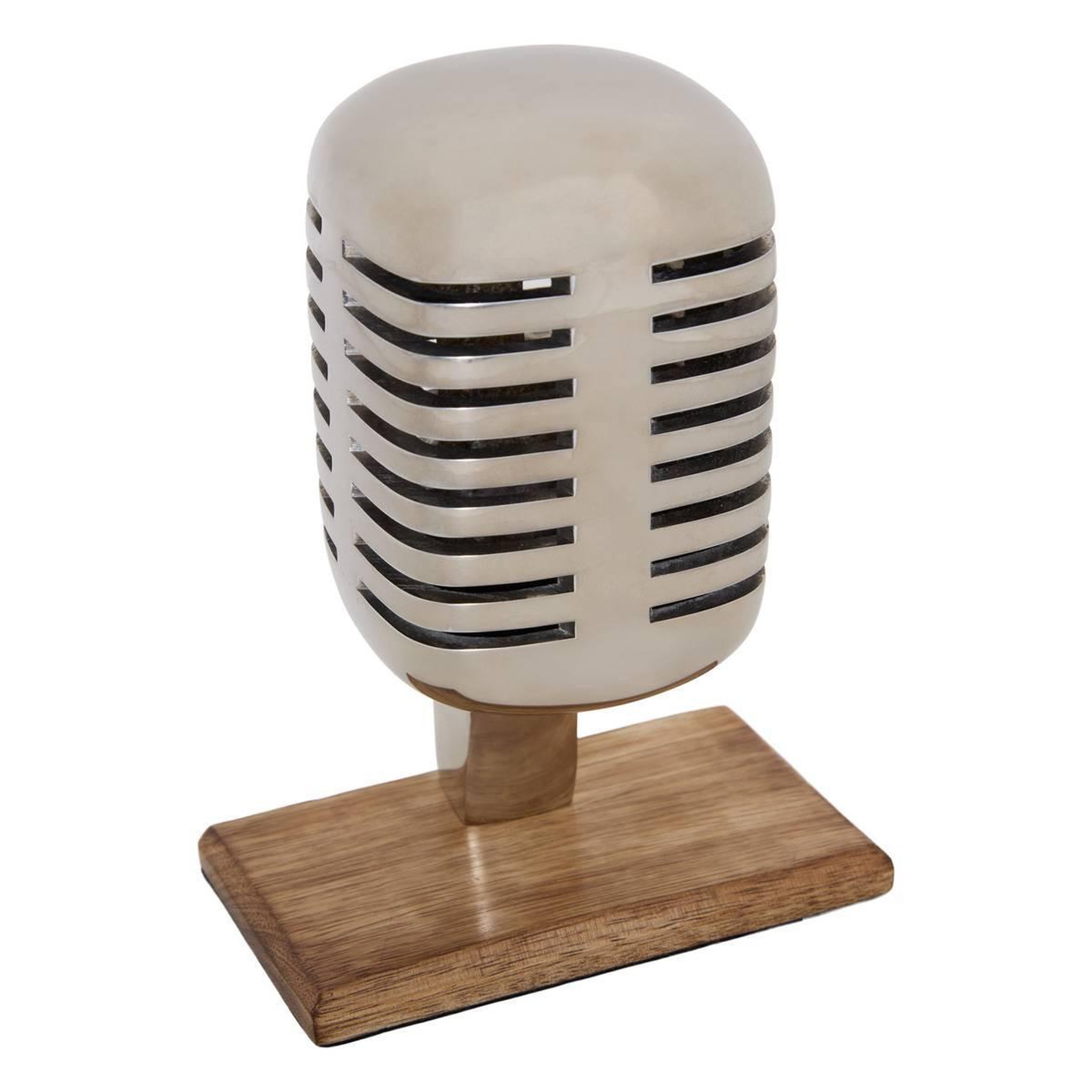 ATMOSPHERA Micro déco rétro  johan  17cm argent