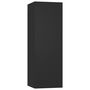 Voir la diapositive 2 : VIDAXL Meuble TV Noir 30,5x30x90 cm Bois d'ingenierie