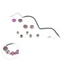 Voir la diapositive 1 : Paris Prix Kit Bracelet Mode  Charms  9cm Mauve