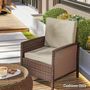 Voir la diapositive 5 : OUTSUNNY Coussins de fauteuil de jardin zippés déhoussables - galettes de chaise de jardin - épais rembourrage 7 cm - polyester haute densité kaki
