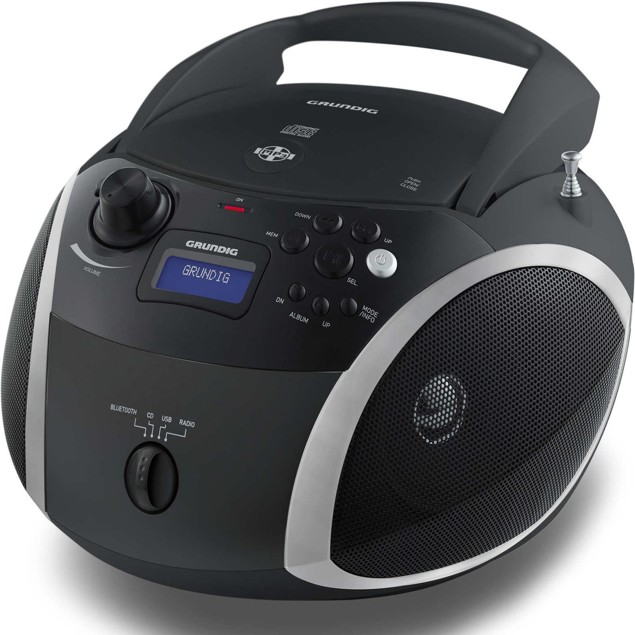 Voir la diapositive 1 : Grundig Radio cd avec bluetooth noir - rcd1500btb