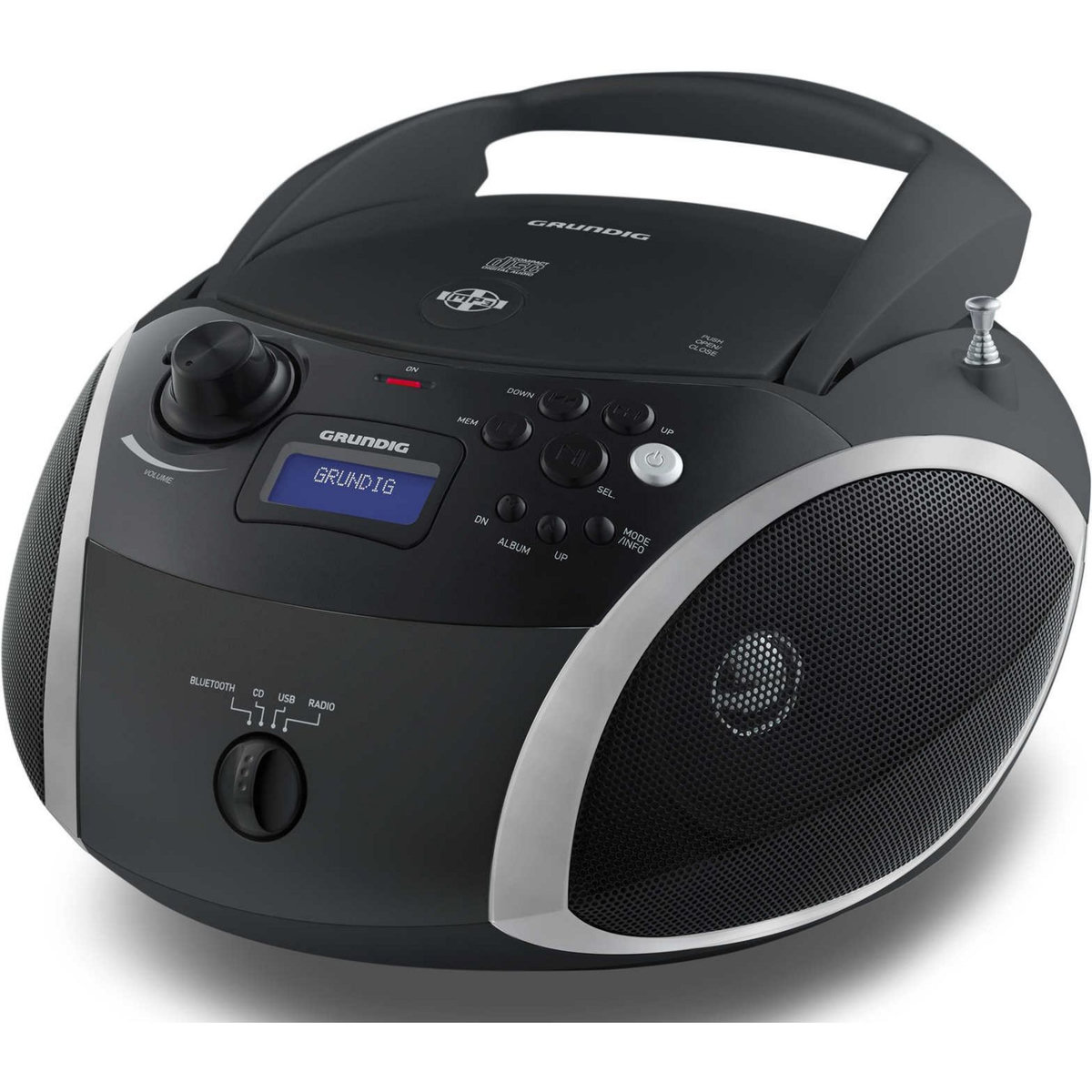 Grundig Radio cd avec bluetooth noir - rcd1500btb