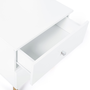 Voir la diapositive 6 : ID MARKET Lot de 2 tables de chevet EMMIE scandinaves 2 tiroirs blanc