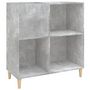 Voir la diapositive 2 : VIDAXL Armoire a disques gris beton 84,5x38x89 cm bois d'ingenierie
