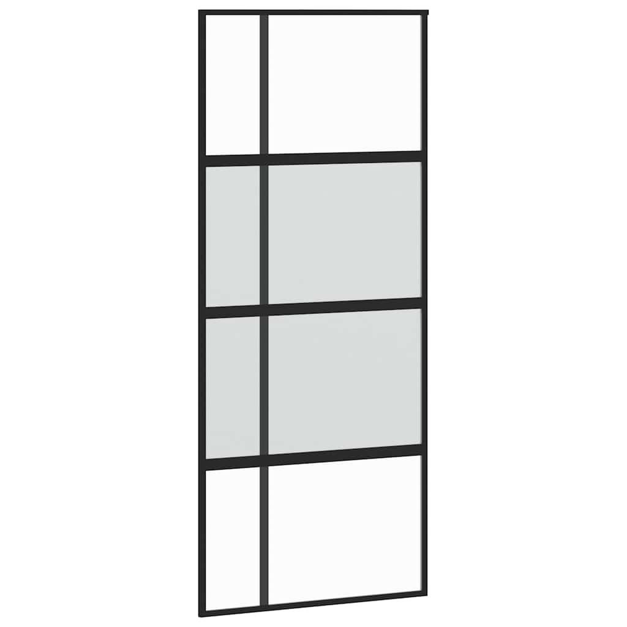 Voir la diapositive 5 : VIDAXL Porte coulissante avec kit de quincaillerie noir 90x205 cm