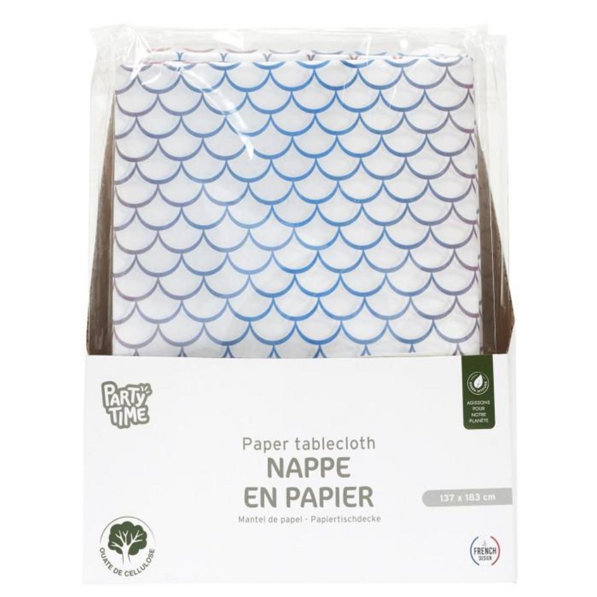 Paris Prix Nappe en Papier  Sirène  137x183cm Multicolore