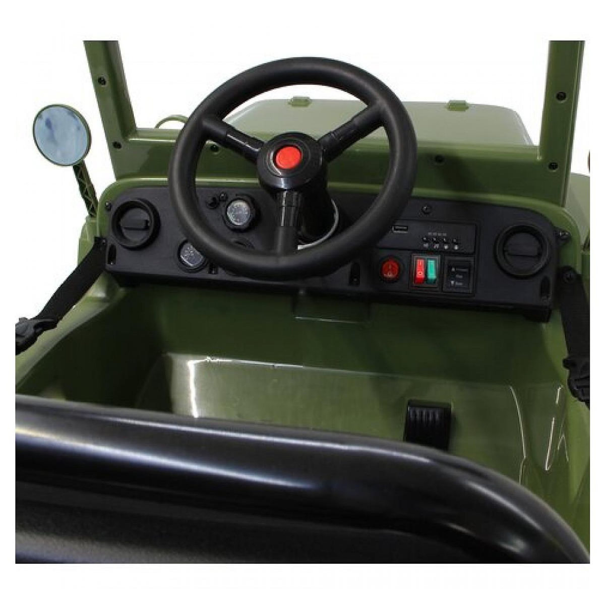Jamara Ride-on Jeep Willys MB Army vert 12V
