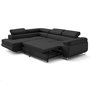 Voir la diapositive 5 : LISA DESIGN Zaria - canapé d'angle gauche 5 places convertible avec coffre et têtières en simili