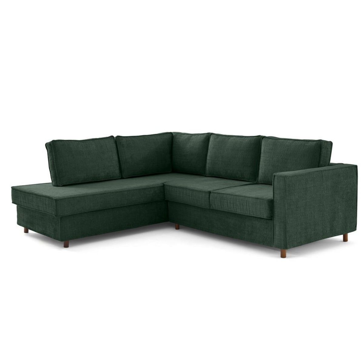 LISA DESIGN Jake - canapé déhoussable d'angle gauche 5 places en velours texturé