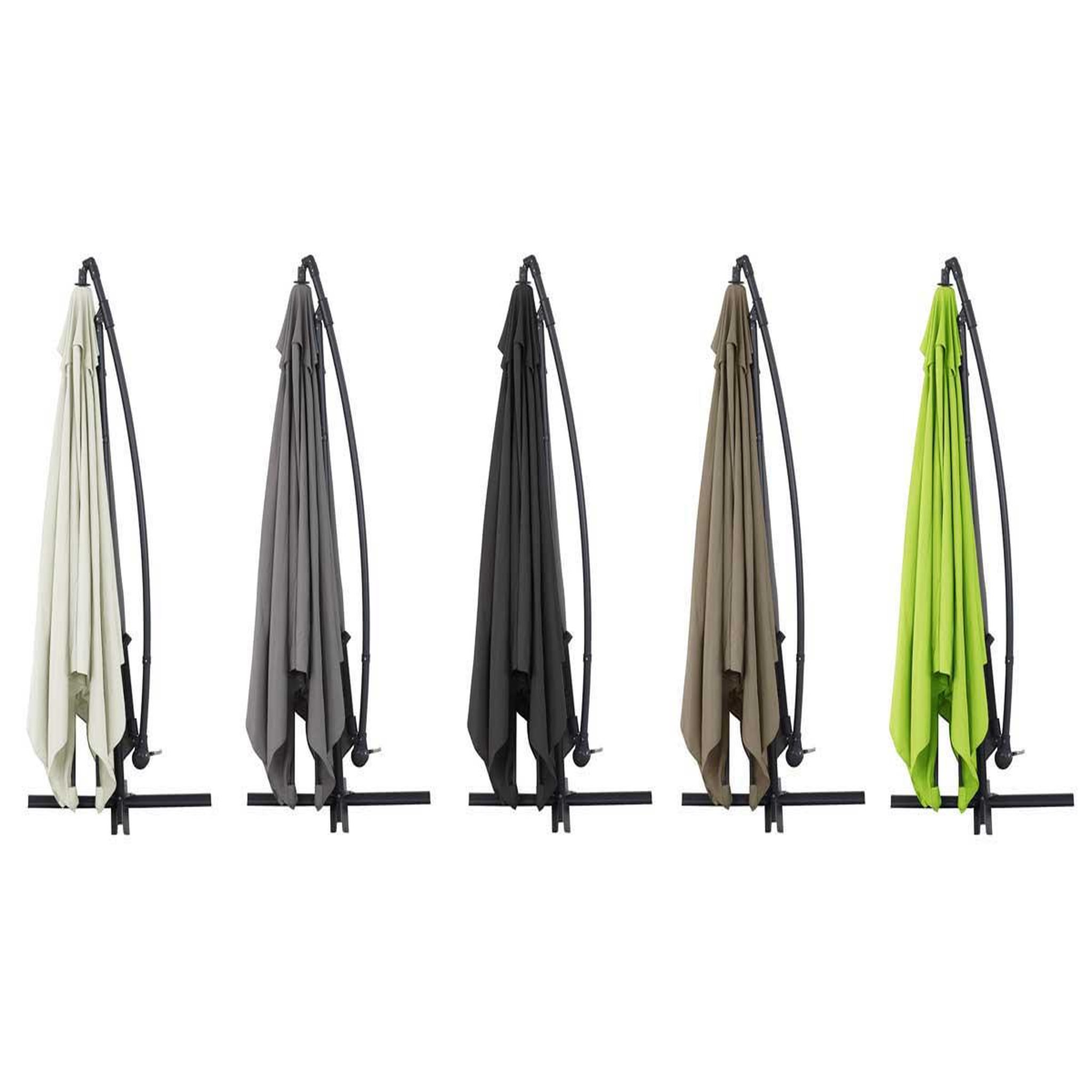 Voir la diapositive 3 : Habitat et Jardin Parasol jardin déporté  alu  ilios 3  - carré - 3 x3 m - gris