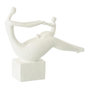 Voir la diapositive 1 : Paris Prix Statuette Maman Avec Enfant  Moderne  29cm Blanc