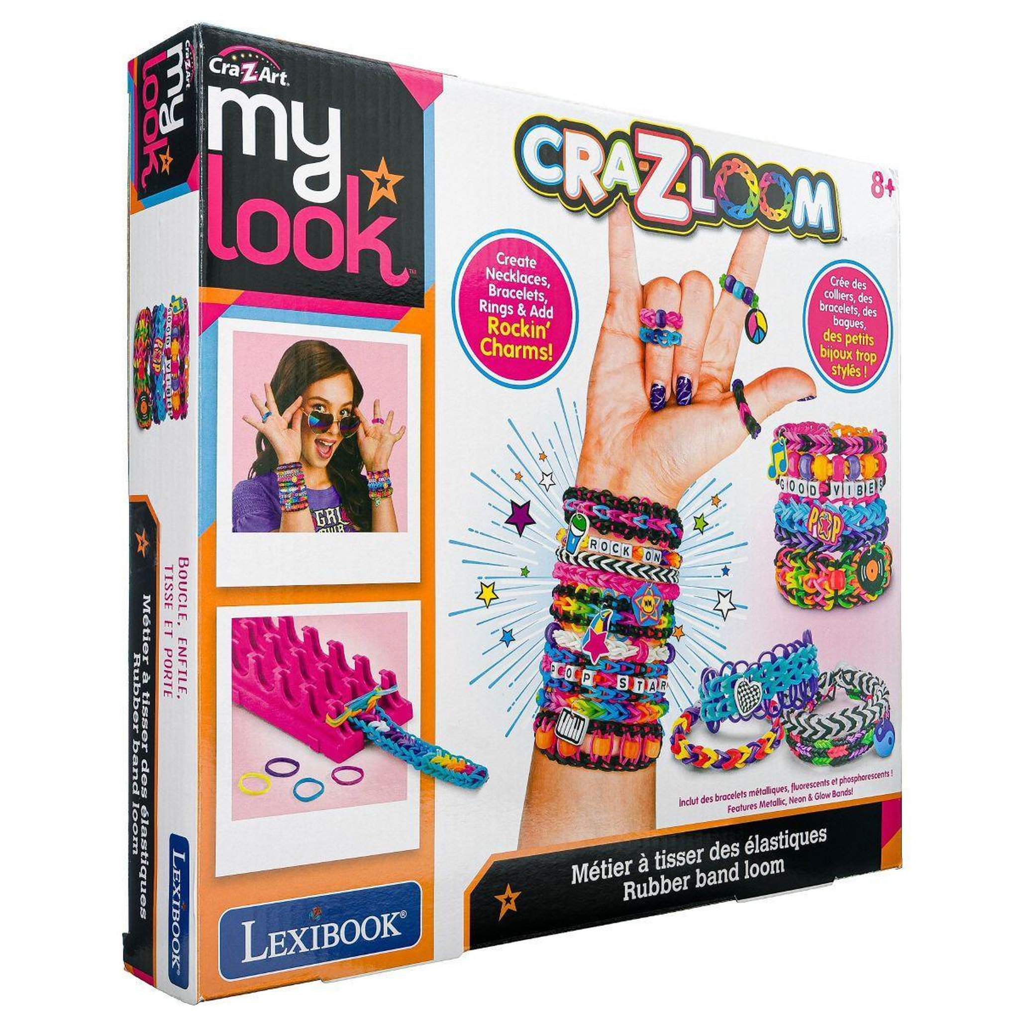 Voir la diapositive 4 : Lexibook Kit de bracelet élastiques à tisser Rock 'n' roll