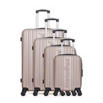 AMERICAN TRAVEL AMERICAN TRAVEL - Set de 4 Valises SPRINGFIELD-M 75 cm 4 Roues. Coloris disponibles : Violet, Bleu, Rouge, Beige, Rose, Gris, Noir