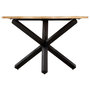 Voir la diapositive 3 : VIDAXL Table a manger Rond 120x76 cm Bois de manguier massif