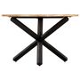 Voir la diapositive 3 : VIDAXL Table a manger Rond 120x76 cm Bois de manguier massif