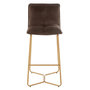 Voir la diapositive 2 : Paris Prix Chaise de Bar Design  Pierre  85cm Marron Foncé