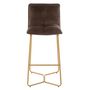 Voir la diapositive 2 : Paris Prix Chaise de Bar Design  Pierre  85cm Marron Foncé