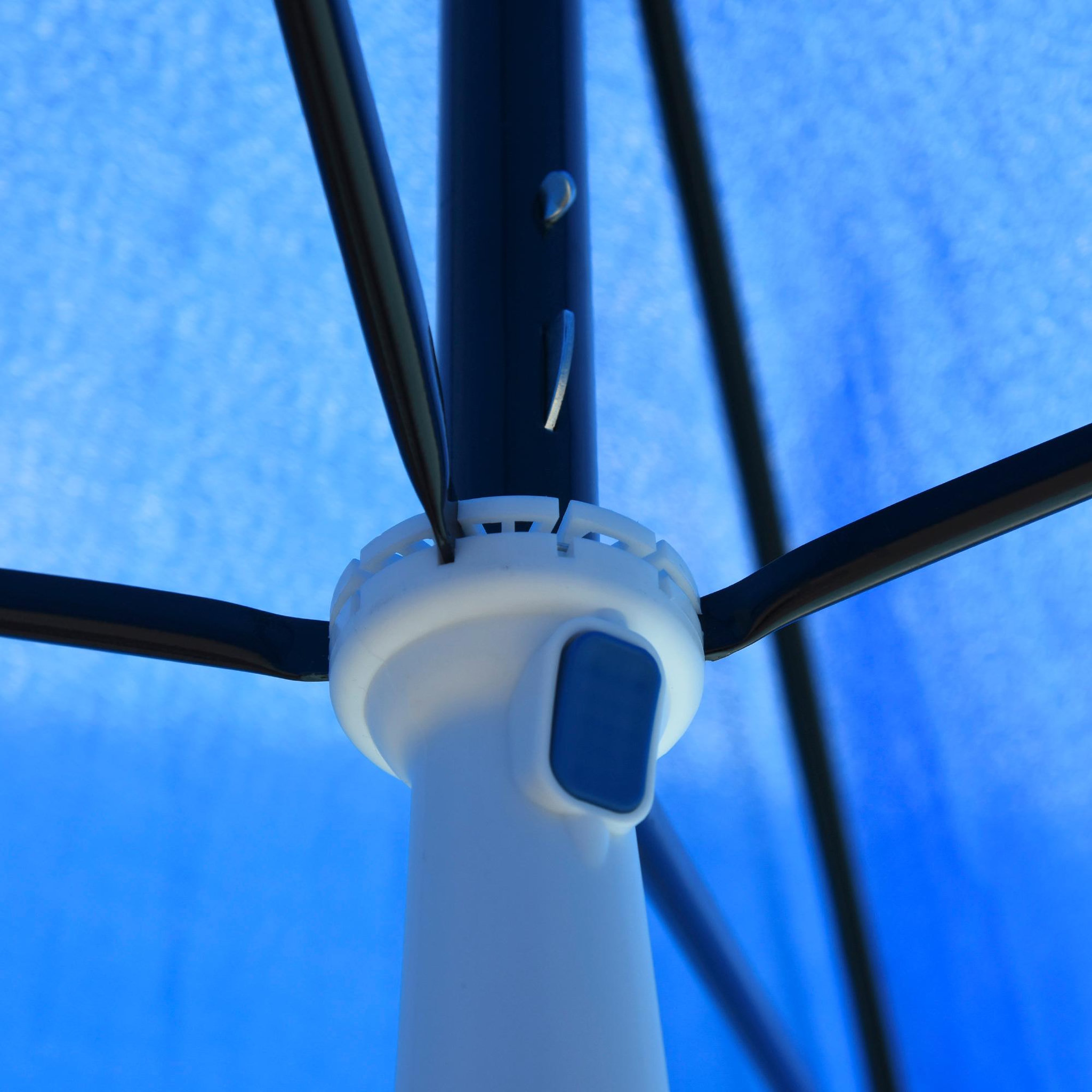 Voir la diapositive 6 : OUTSUNNY Parasol inclinable rectangulaire métal polyester haute densité 2L x 2l x 2,6H m bleu