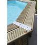 Voir la diapositive 4 : UBBINK Piscine hors sol bois octogonale - 510x120cm -Liner Bleu - OCEA