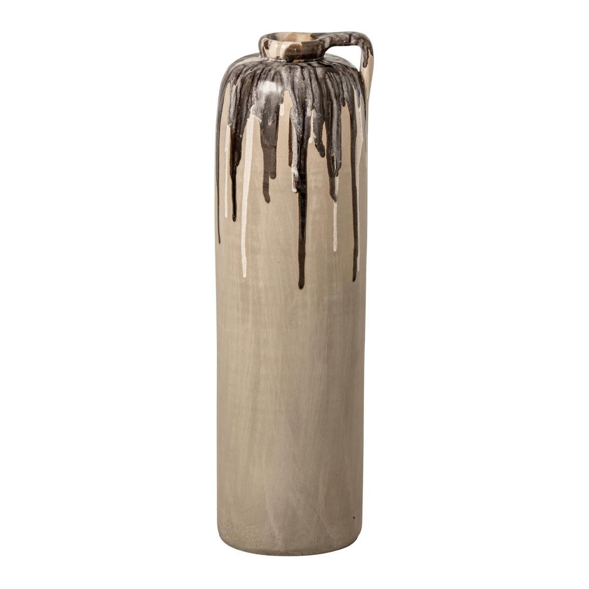 J-LINE Vase haut en céramique  canyon  54cm beige