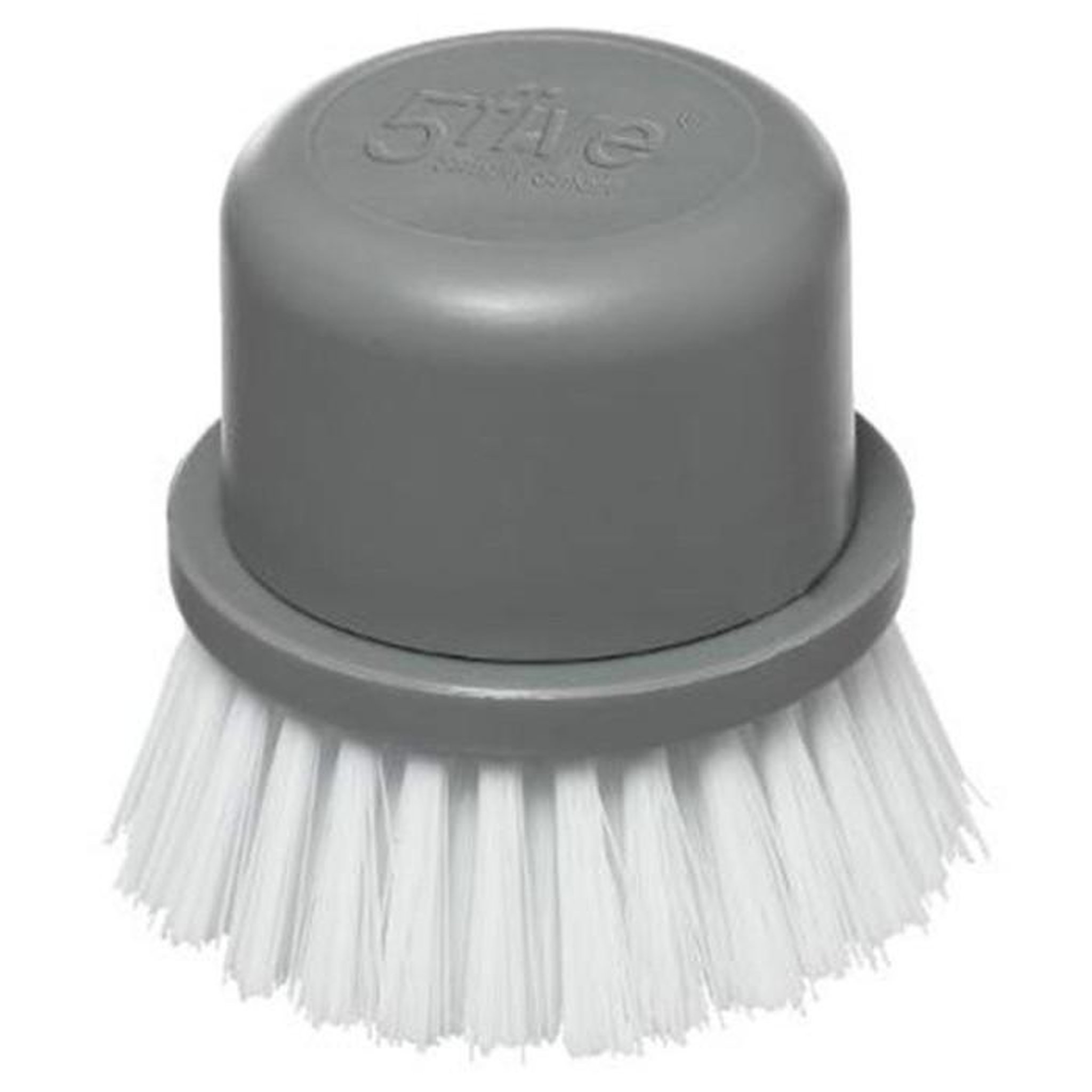 Voir la diapositive 4 : FIVE Brosse vaisselle  amovible  25cm gris